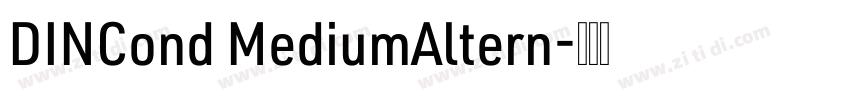 DINCond MediumAltern字体转换